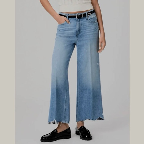 PAIGE Denim - PAIGE VINTAGE Zoey Rumors with Rock Hem Ankle Wide Leg Jeans--NWT--33